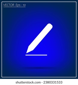 Bleistift-Websymbol. Bleistift-Vektorgrafik.