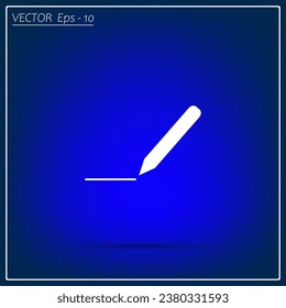 Pencil web icon. Pencil vector illustration.