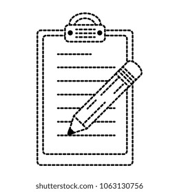 pencil write in clipboard