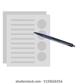 pencil write with documents