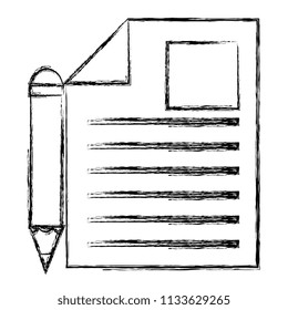 pencil write with documents