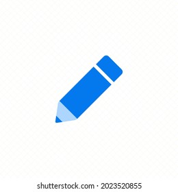 escritura de lápiz dibujar un solo icono simple vector de diseño plano