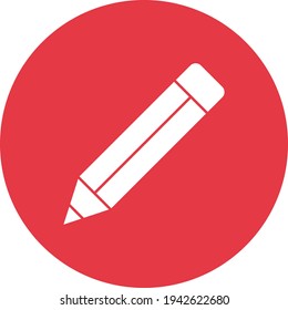 Pencil, write, edit icon vector image. Can also be used for education. Suitable for use on web apps, mobile apps and print media.