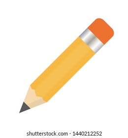 Pencil write icon isolated on the white background