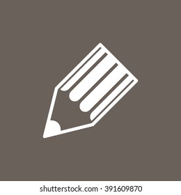 Pencil & Write Icon on Dark Gray Color. Eps-10.