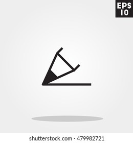 Pencil write icon in trendy flat style isolated on grey background. Pencil write  symbol for your design, logo, UI. Vector illustration, EPS10.