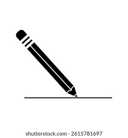 pencil write isolated icon on white background