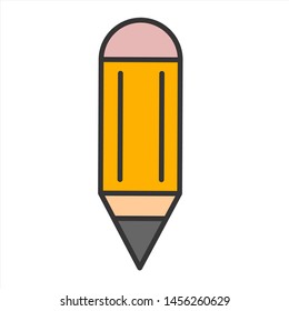 pencil write isolated icon vector