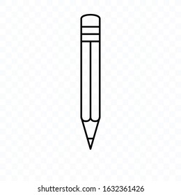 pencil write isolated icon. vector illustration. editable icon. on white background