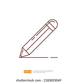 Pencil or Write Line Icon