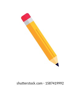 pencil to write on white background vector illustration design vector illustration design