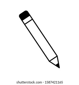 pencil to write on white background vector illustration design vector illustration design