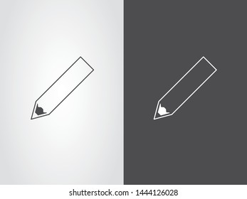 Pencil Write Tool Edit Doodle Icon Symbol Outline Black White