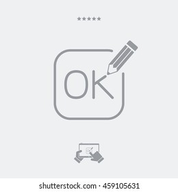 A Pencil writes "ok"
