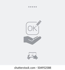 A Pencil writes "ok"