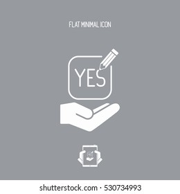 A Pencil writes "yes"