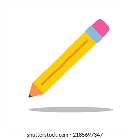 pencil writing icon isolated on white background