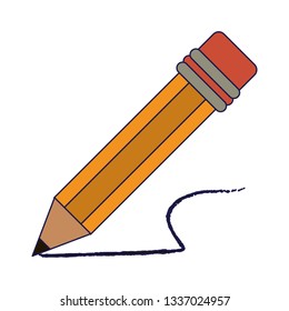 pencil writing isolated symbol