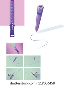 pencil zipper lock