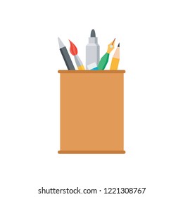 pencilcase vector illustration