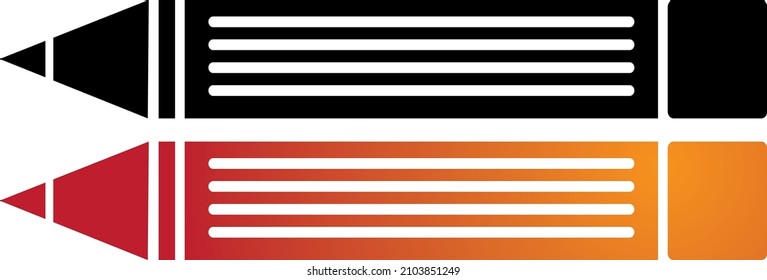 Pencil.Pencil write isolated icon.Flat Design vector icon.eps