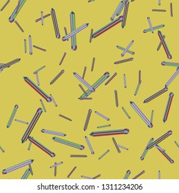 Pencils background - stationery seamless pattern.