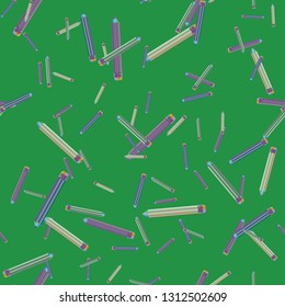 Pencils background - stationery seamless pattern.