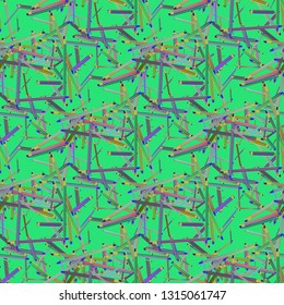 Pencils background - stationery seamless pattern.