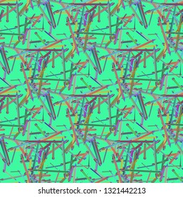 Pencils background - stationery seamless pattern.
