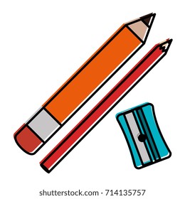 pencils box packing icon