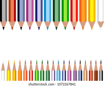 Pencils colored background