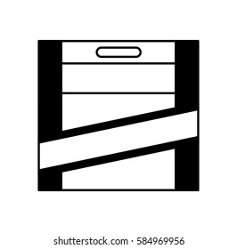 pencils colors box icon