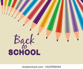 pencils colors education accessories to study
