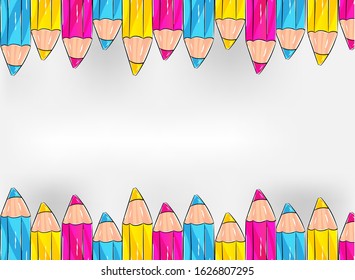 Pencils frame, place for your text