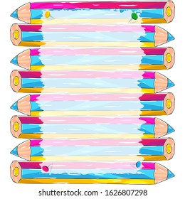 Pencils frame, place for your text
