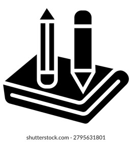 Pencils icon set multiple style collection