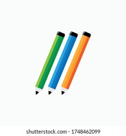 Pencils Icon. UI Symbol - Vector.
