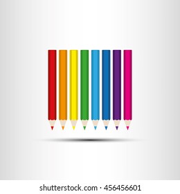 Pencils icon vector illustration EPS 10.
