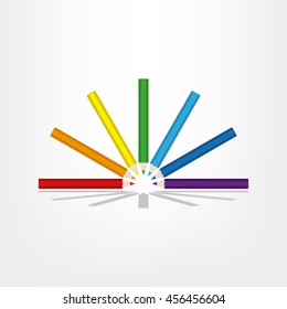 Pencils icon vector illustration EPS 10.