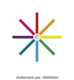Pencils icon vector illustration EPS 10.