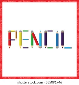 Pencils icon vector illustration EPS 10.