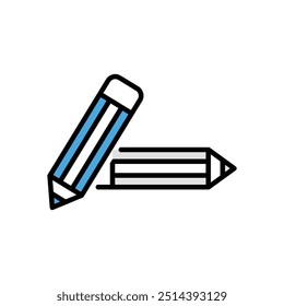 Pencils icon vector stock illustration