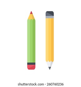 Pencils. Isolated icon pictogram. Eps 10 vector illustration.