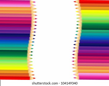pencils making a wave