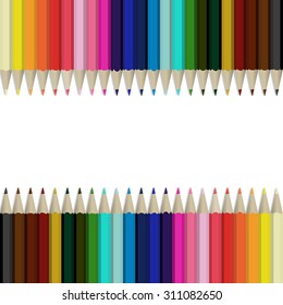 Pencils multicolored abstract background