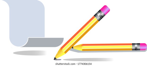 Stifte und Papier, Vektorgrafik