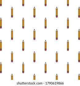 diseño de ilustración vectorial de fondo para el patrón de suministros escolares