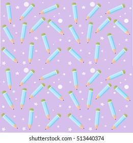 pencils Seamless Pattern