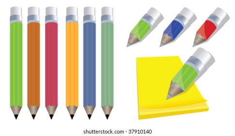 pencils and sticker