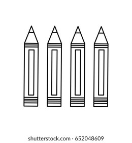 pencils utensil icon